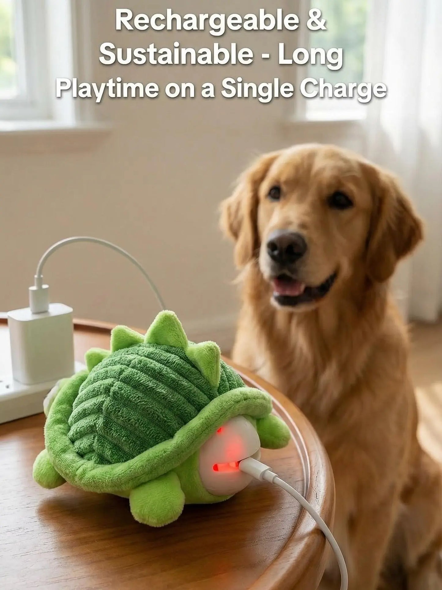 Motion-Activated Interactive Dog Ball - USB Rechargeable Automatic Rolling Toy for Dogs and Cats, Durable Indoor/Outdoor Self-Play Solution for Boredom Relief