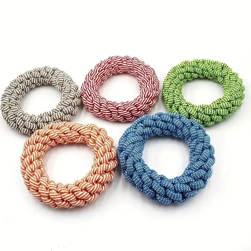 Durable Chew Resistant Dog Toy, Heavy Interactive Teeth Grinding Toy for Medium Large Dogs, Interactive Tough Chewer, Strong Anti-Chew, Tug-Of-War & Solo Play