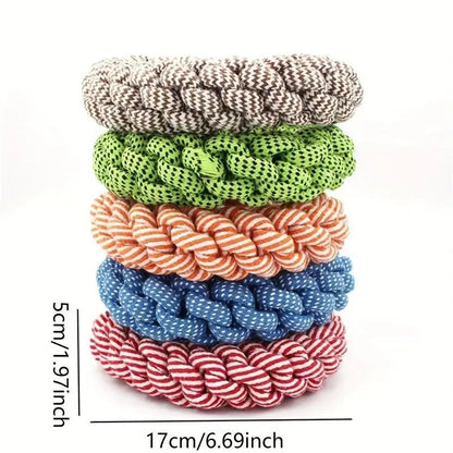Durable Chew Resistant Dog Toy, Heavy Interactive Teeth Grinding Toy for Medium Large Dogs, Interactive Tough Chewer, Strong Anti-Chew, Tug-Of-War & Solo Play