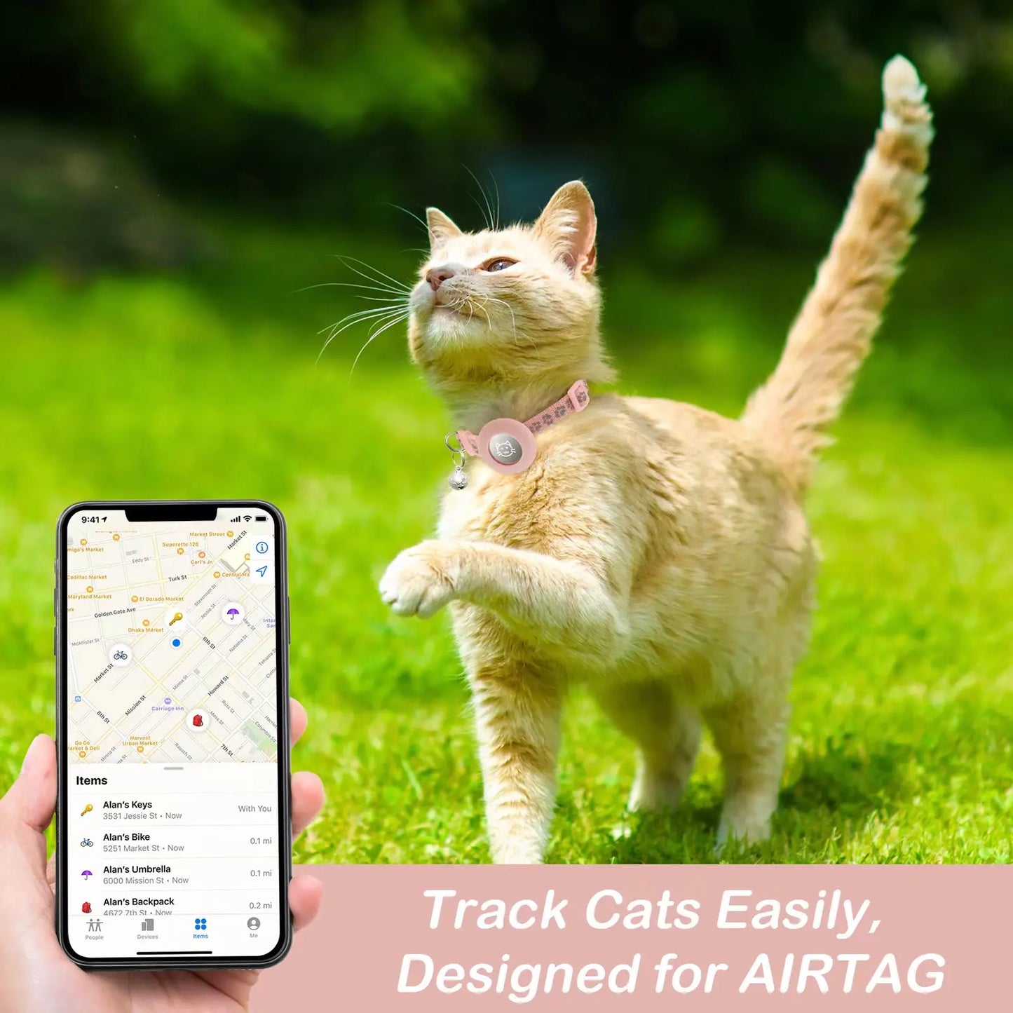 2 Pack Airtag Cat Collar Breakaway with Bell,Reflective Kitten Collar with Cat Collar Airtag Holder,Adjustable 7-12In,Safety Buckle for Girl Boy Cats,Pet Supplies,Accessories,Gifts(No Airtag Included)