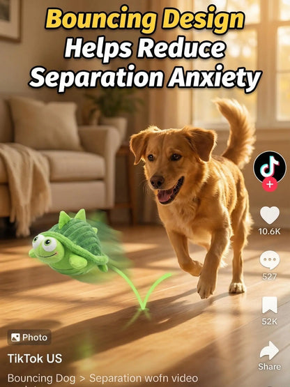 Motion-Activated Interactive Dog Ball - USB Rechargeable Automatic Rolling Toy for Dogs and Cats, Durable Indoor/Outdoor Self-Play Solution for Boredom Relief