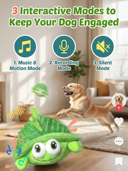 Motion-Activated Interactive Dog Ball - USB Rechargeable Automatic Rolling Toy for Dogs and Cats, Durable Indoor/Outdoor Self-Play Solution for Boredom Relief
