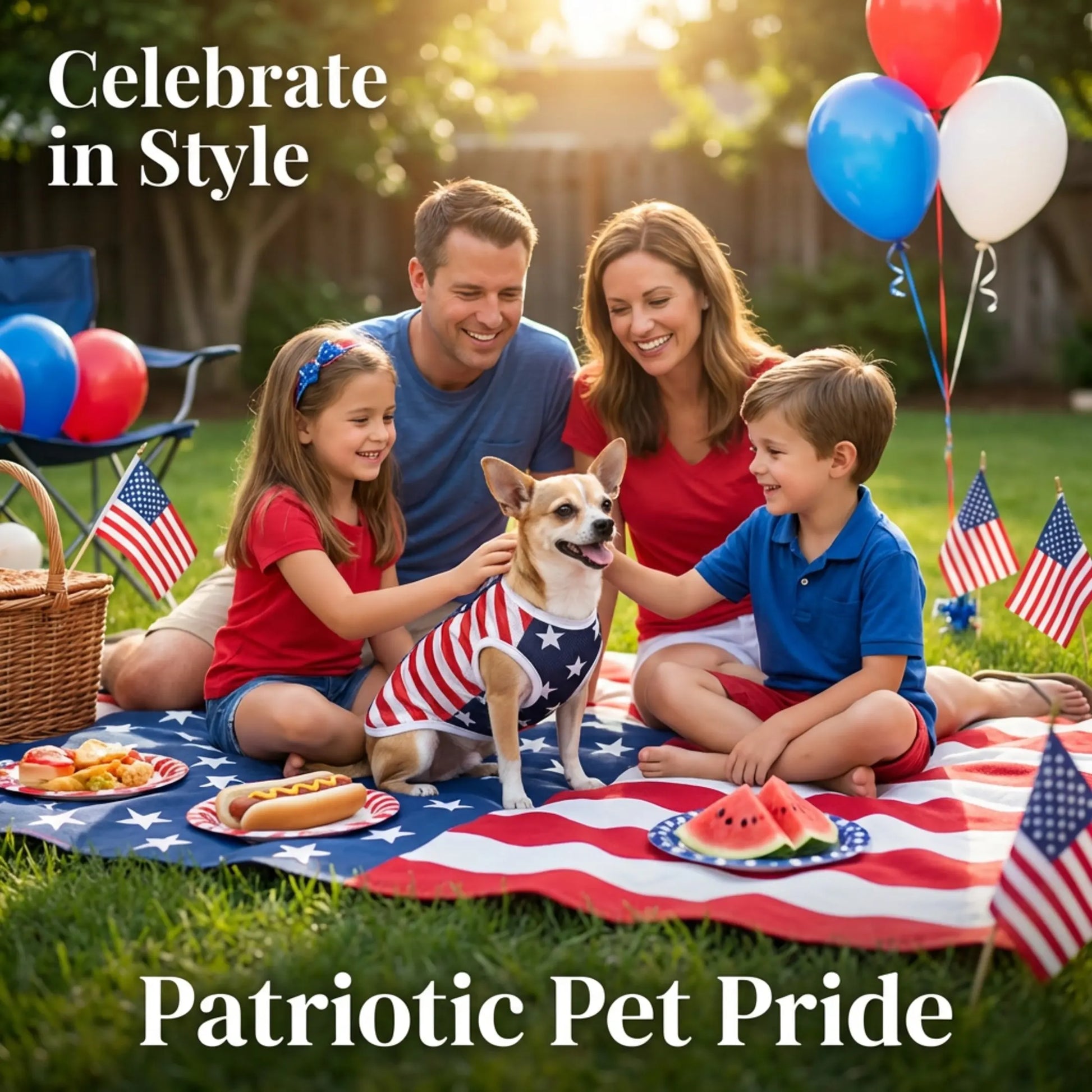 Dog Vest Pet Clothing Puppy Clothes American Flag Style Mesh Breathable Fabric Summer Cool High Stretch Comfort Small Dogs Outdoor Independence Day Costumes