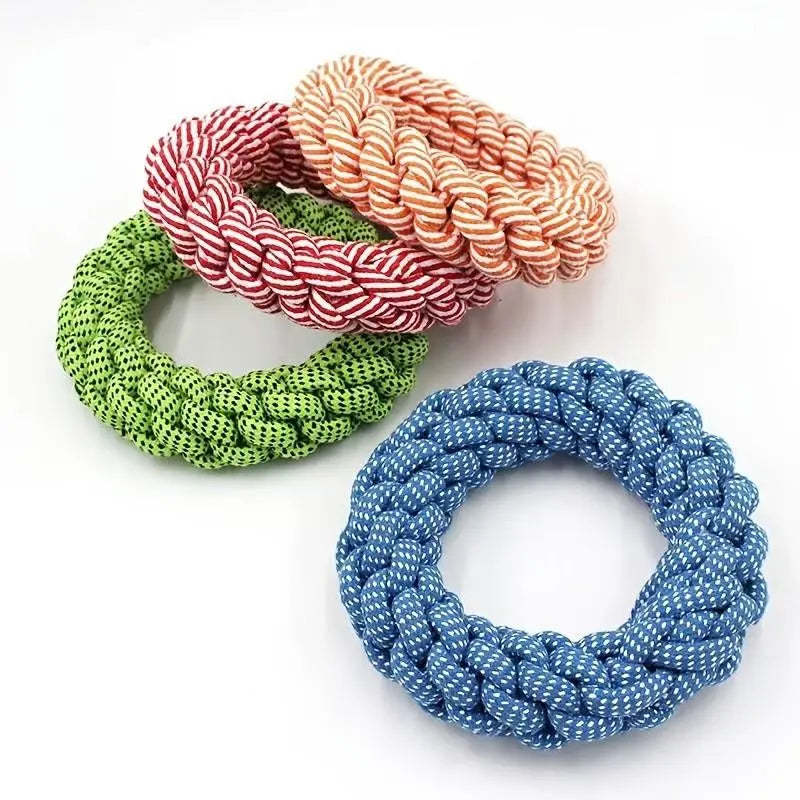 Durable Chew Resistant Dog Toy, Heavy Interactive Teeth Grinding Toy for Medium Large Dogs, Interactive Tough Chewer, Strong Anti-Chew, Tug-Of-War & Solo Play